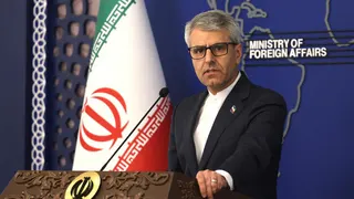 Iranian foreign ministry spokesman Esmail Baqaei at the Ministry of Foreign Affairs in the capital Tehran, on February 10, 2026
