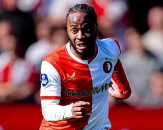 Raheem Sterling in action for Feyenoord last season.