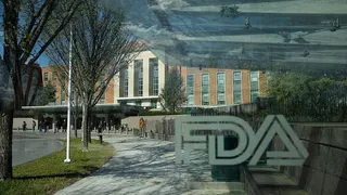 The FDA building is shown