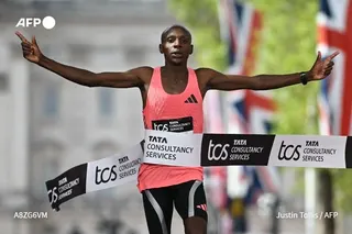 Sabastian Sawe, a 31-year-old Kenyan, broke the world record for the men’s marathon in London on April 26, 2026 when he completed his race in under two hours. — Picture from X/AFP