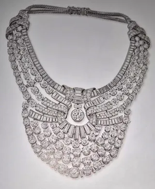 The necklace pictured on a white background.