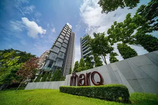位于乌节路的The Marq on Paterson Hill，洗钱案被告之一王德海持有的The Marq的一个单位，据传在2024年以2500万元售出。（档案照片）