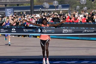 Peres Jepchirchir was in a league of her own in Sydney. Photo: EPA