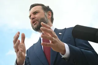 US Vice President JD Vance speaks to the media before boarding Air Force Two at Joint Base Andrews in Maryland, on August 31, 2026.