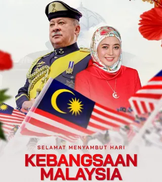 Malaysia’s King and Queen, Their Majesties Sultan Ibrahim and Raja Zarith Sofiah, extended 69th National Day greetings to all Malaysians. — PIC FROM SULTAN IBRAHIM SULTAN ISKANDAR’S FB