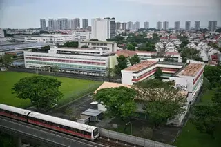 The former Temasek Primary and Secondary schools have made way for the 1,010-unit New Upper Changi Road residential project.