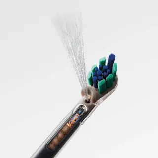 The Dyson CameraJet is equipped with a “conical jet”, which the brand says is gentler on the gums than traditional water flossers.