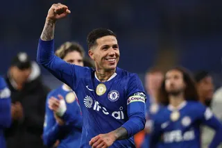 FILE PHOTO: Soccer Football - Premier League - Chelsea v Tottenham Hotspur - Stamford Bridge, London, Britain - May 19, 2026 Chelsea's Enzo Fernandez celebrates after the match REUTERS/David Klein EDITORIAL USE ONLY. NO USE WITH UNAUTHORIZED AUDIO, VIDEO, DATA, FIXTURE LISTS, CLUB/LEAGUE LOGOS OR 'LIVE' SERVICES. ONLINE IN-MATCH USE LIMITED TO 120 IMAGES, NO VIDEO EMULATION. NO USE IN BETTING, GAMES OR SINGLE CLUB/LEAGUE/PLAYER PUBLICATIONS. PLEASE CONTACT YOUR ACCOUNT REPRESENTATIVE FOR FURTHER
