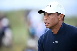 The 15-time major winner crashed his SUV into a trailer being pulled by a pickup truck near his Jupiter Island home in March. — AFP pic
