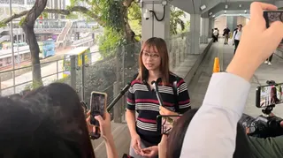 前學民成員Candy是黃之鋒朋友，開庭前她表示預料判刑達十年以上，「希望他平安」。