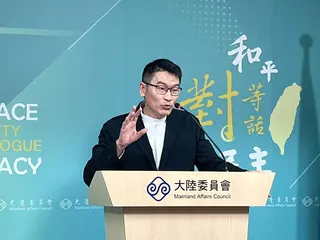 陸委會3日舉行例行記者會，由副主委兼發言人梁文傑主持。記者張鈺琪／攝影