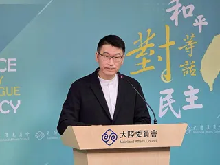 陸委會副主委梁文傑3日主持例行記者會。記者陳湘瑾／攝影