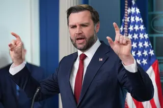Vice President JD Vance speaks with reporters in the James Brady Press Briefing Room at the White House, Thursday, Sept. 3, 2026, in Washington. (AP Photo/Alex Brandon) CORRECTION: Date corrected to Sept. 3 instead of July 23.