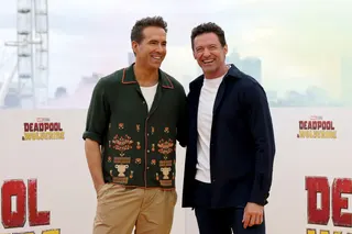 Hugh Jackman could find himself competing with friend Ryan Reynolds, co-owner of Championship rivals Wrexham. — AFP pic
