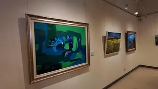2026苗栗縣美術名家年展「鄉野」5日開幕，102名藝術家共展出102件創作。（...