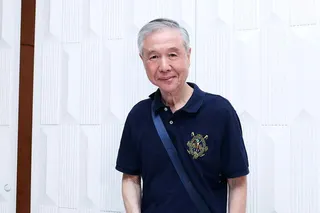 龐祥麟3年前出席資深藝人端午聯歡餐會時暴瘦模樣。(本報資料照片)