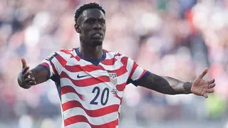 Folarin Balogun of the United States celebrates his goal during the FIFA World Cup 2026 Round Of 32 match between USA and Bosnia and Herzegovina